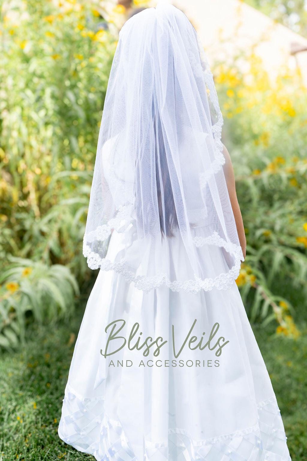 Scalloped Lace Holy Communion Veil