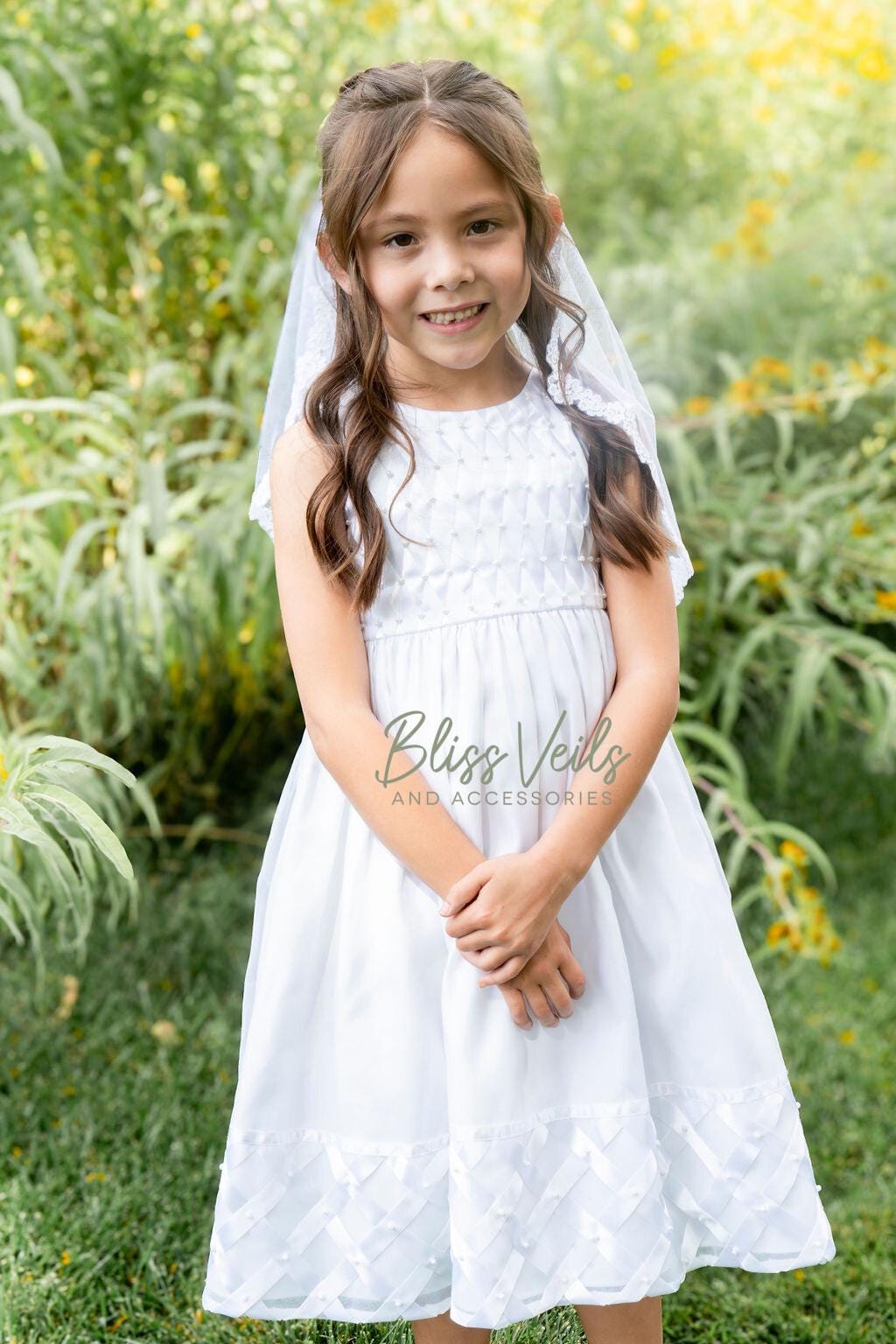 Scalloped Lace Holy Communion Veil