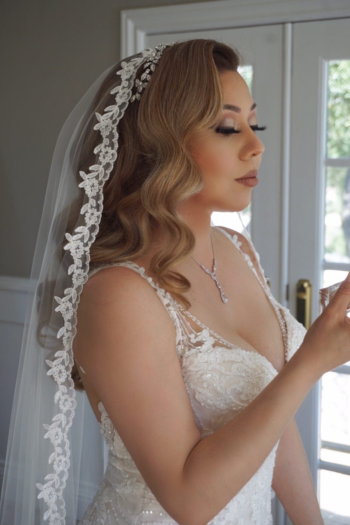 Cathedral Lace Mantilla Wedding Veil