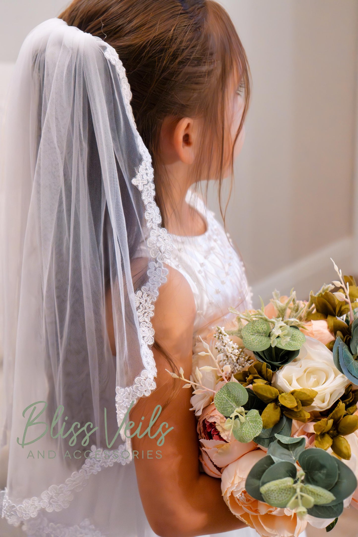 Scalloped Lace Holy Communion Veil
