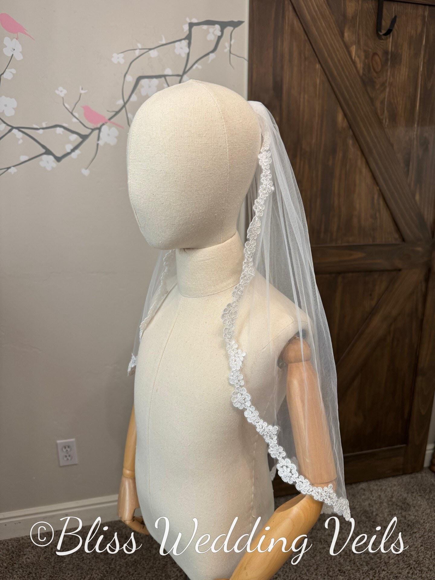 Scalloped Lace Holy Communion Veil