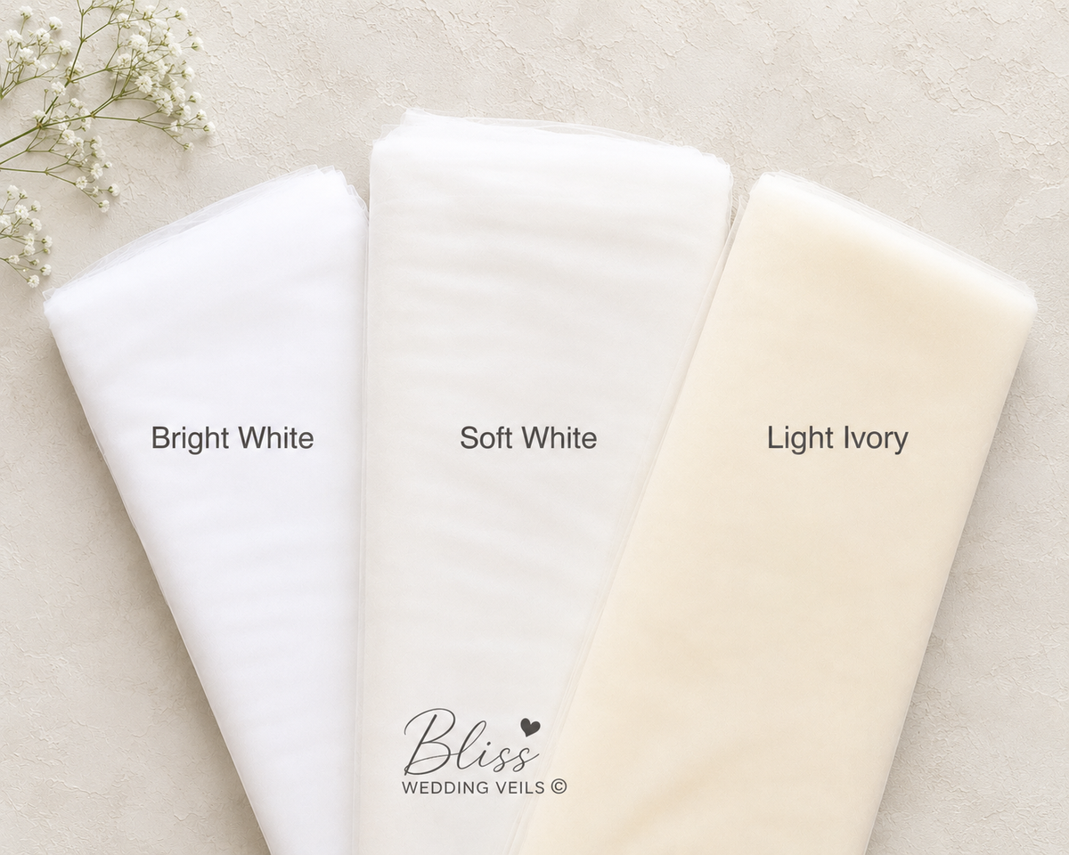Veil Color Swatches for Wedding and Communion Veils