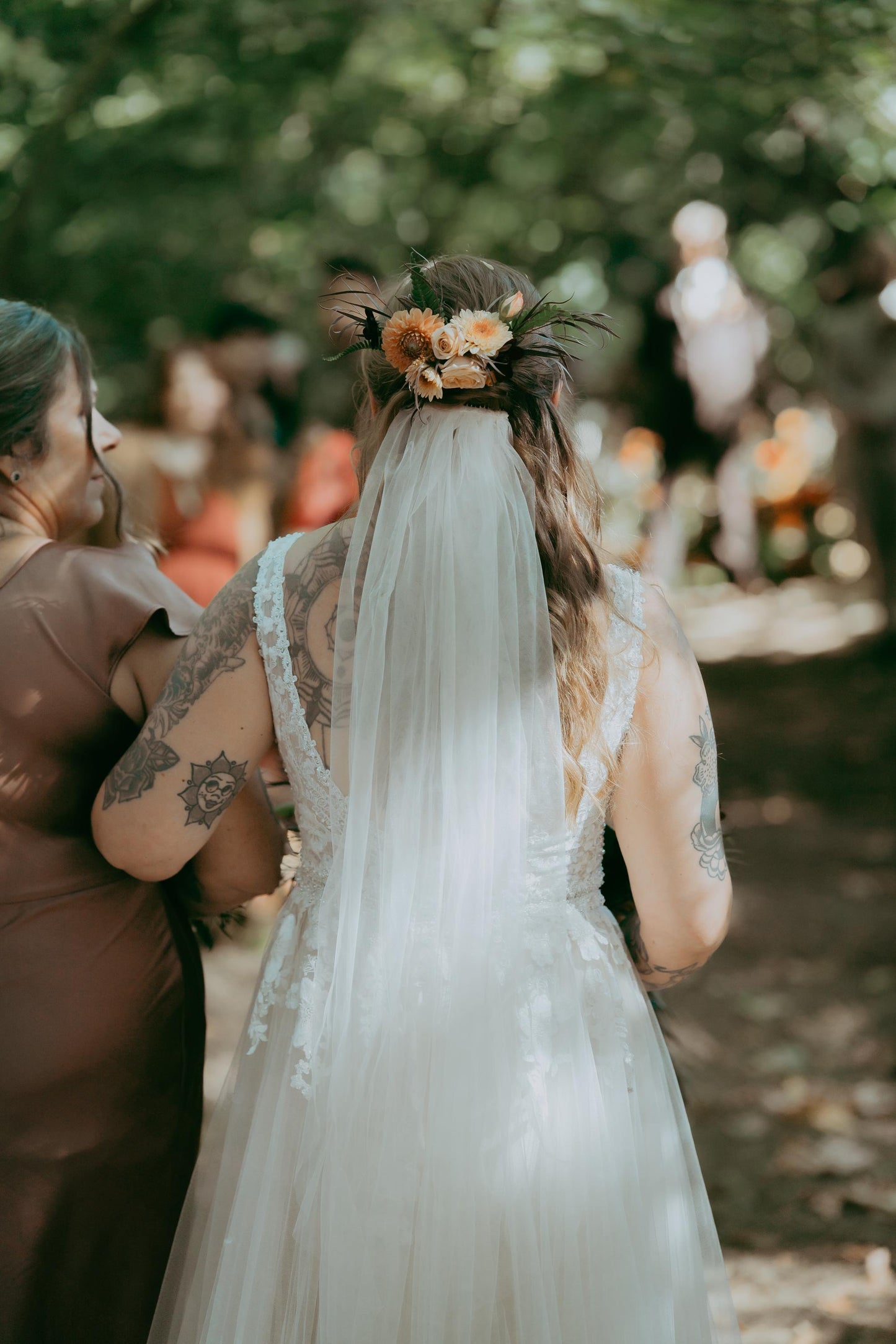 Cut Edge One Tier Wedding Veil