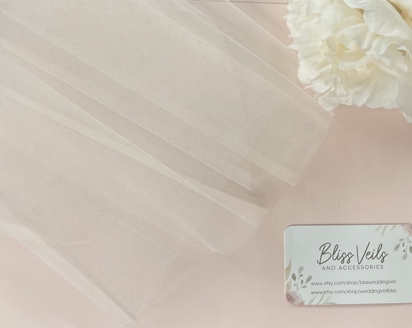 Cut Edge One Tier Wedding Veil