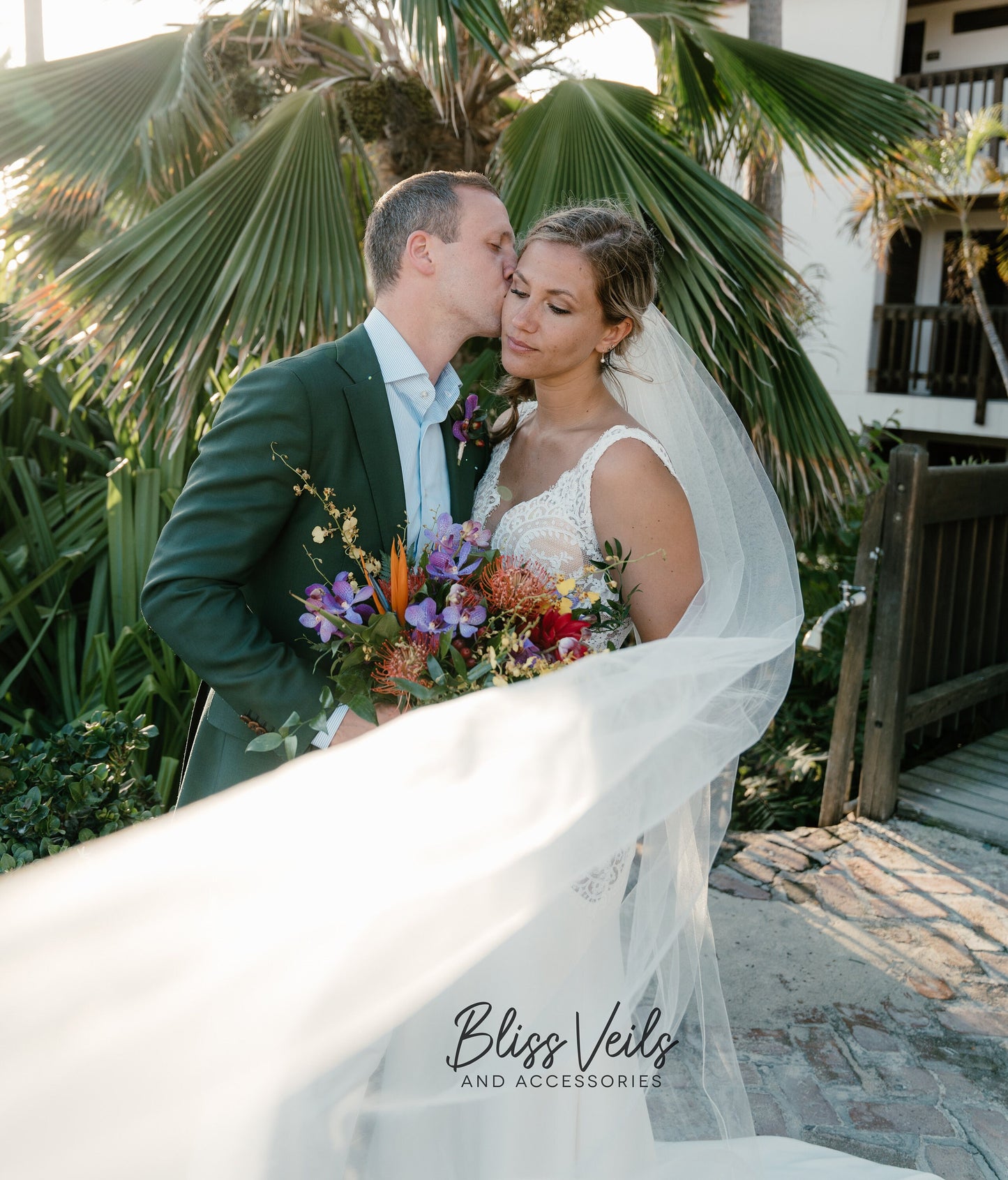 One Tier Pencil Edge Wedding Veil