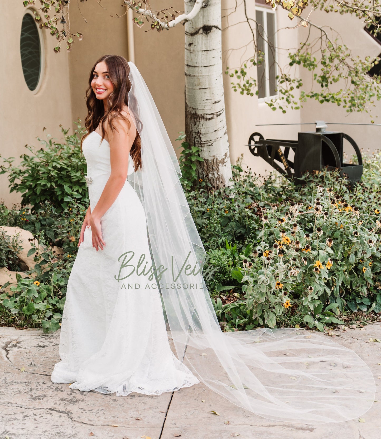 Angel Cut Cascade Wedding Veil
