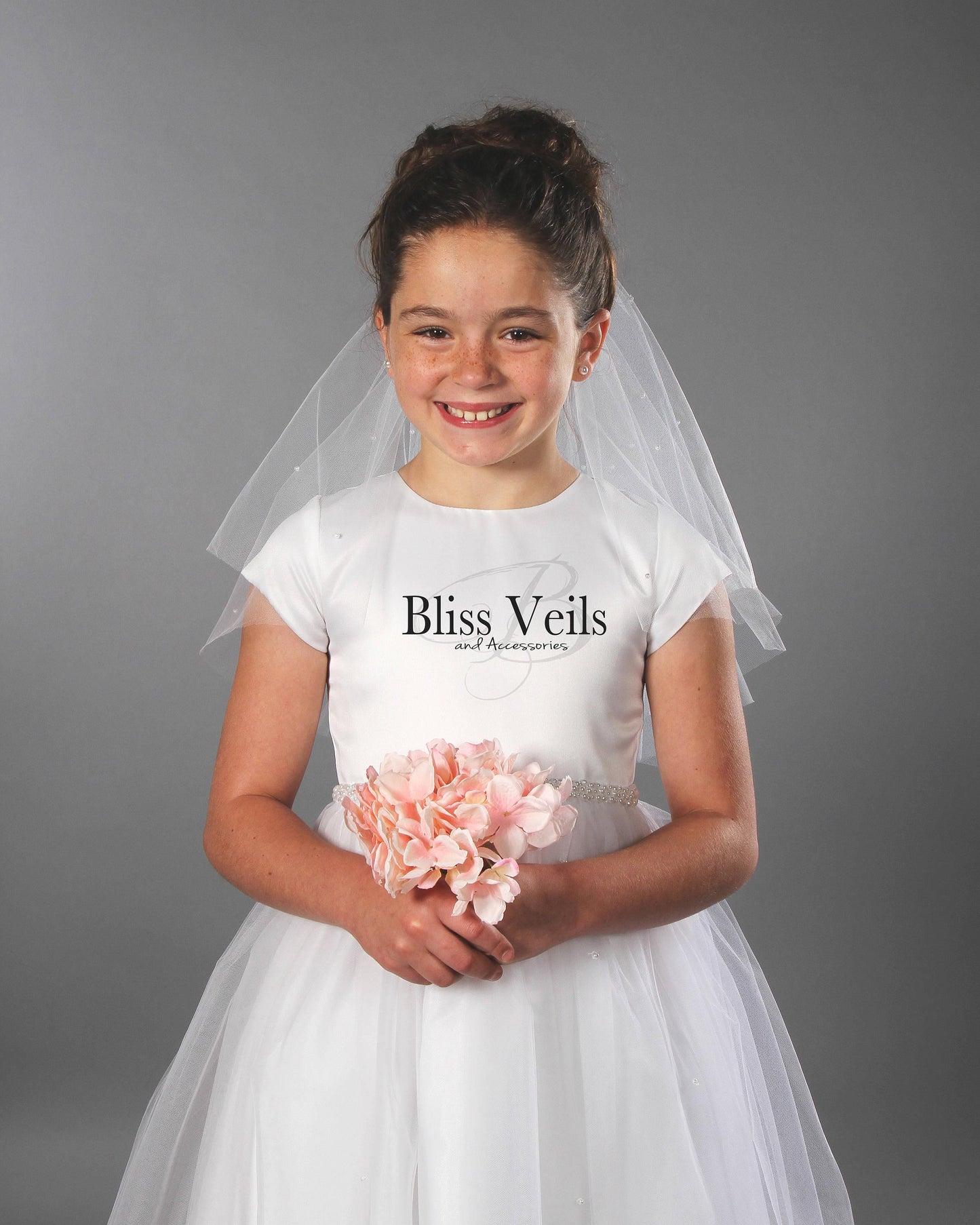 First Communion Veil with Pearls