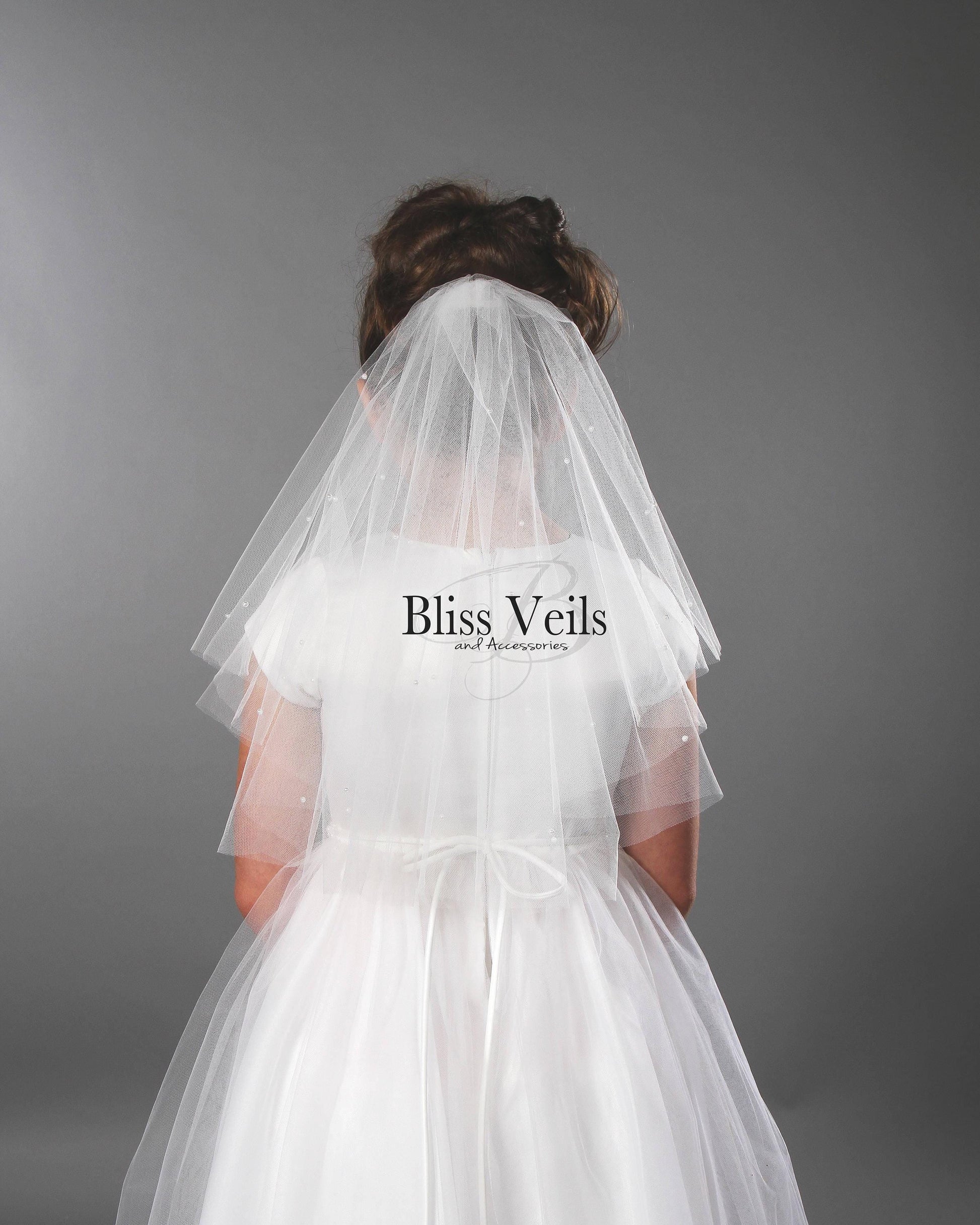 First Communion Veil with Pearls