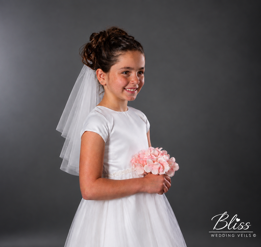 First Communion Veil with Pearls