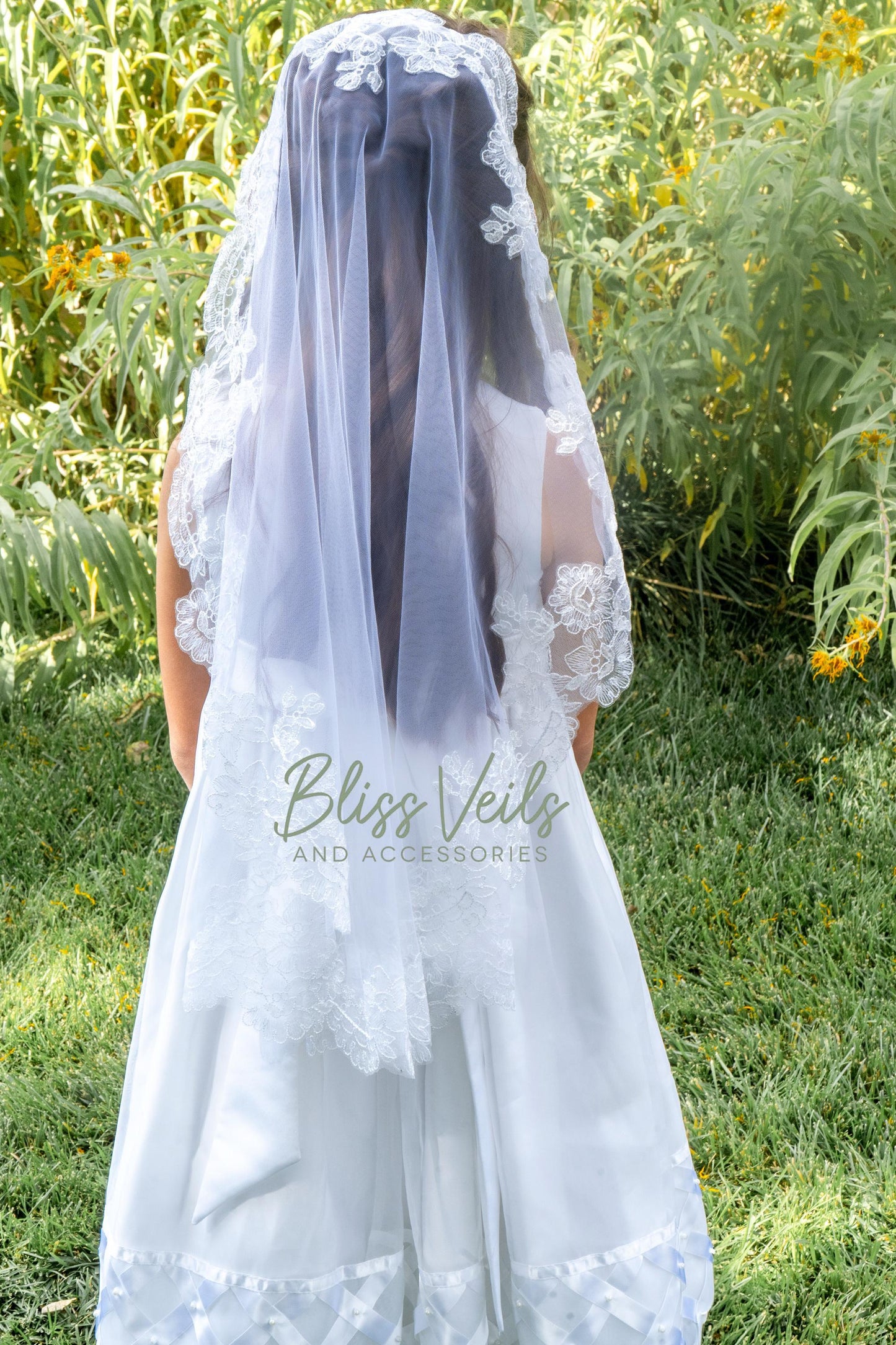 Lace First Communion Soft Mantilla Veil