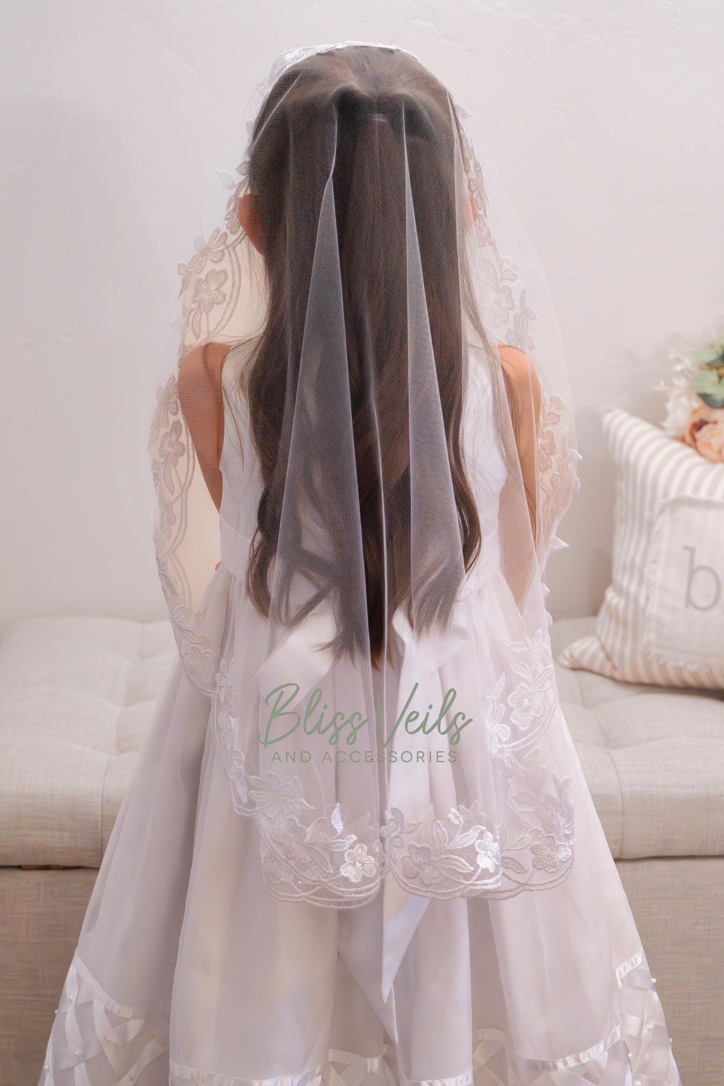 Lace Mantilla 1st Communion Veil