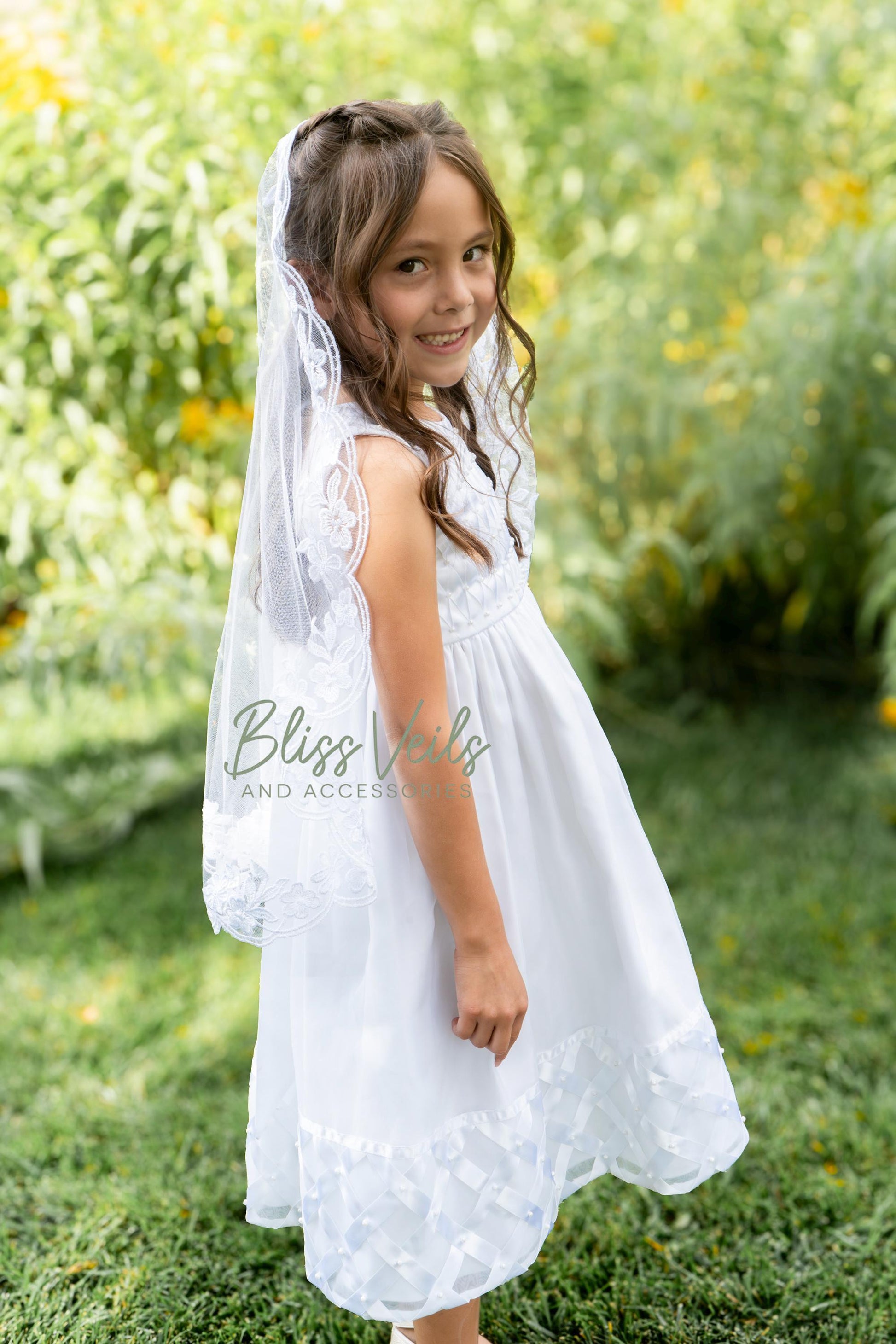 Lace Mantilla 1st Communion Veil