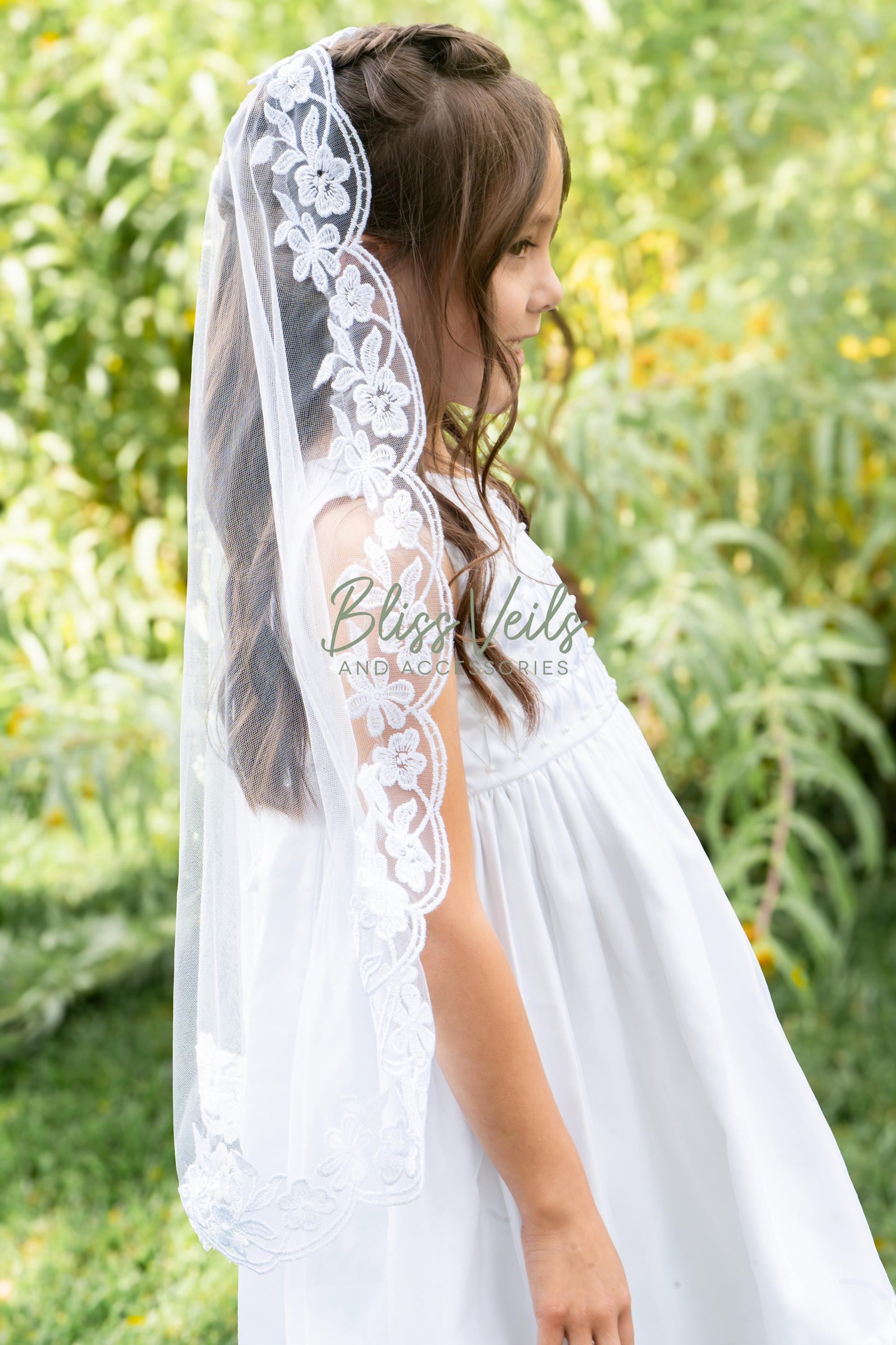 Lace Mantilla 1st Communion Veil