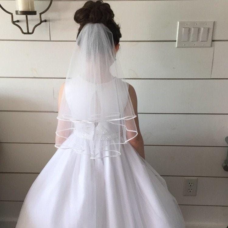 Pearl First Communion Veil