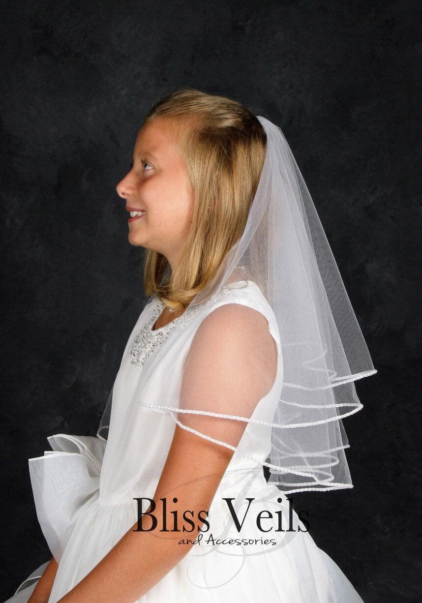 Pearl First Communion Veil
