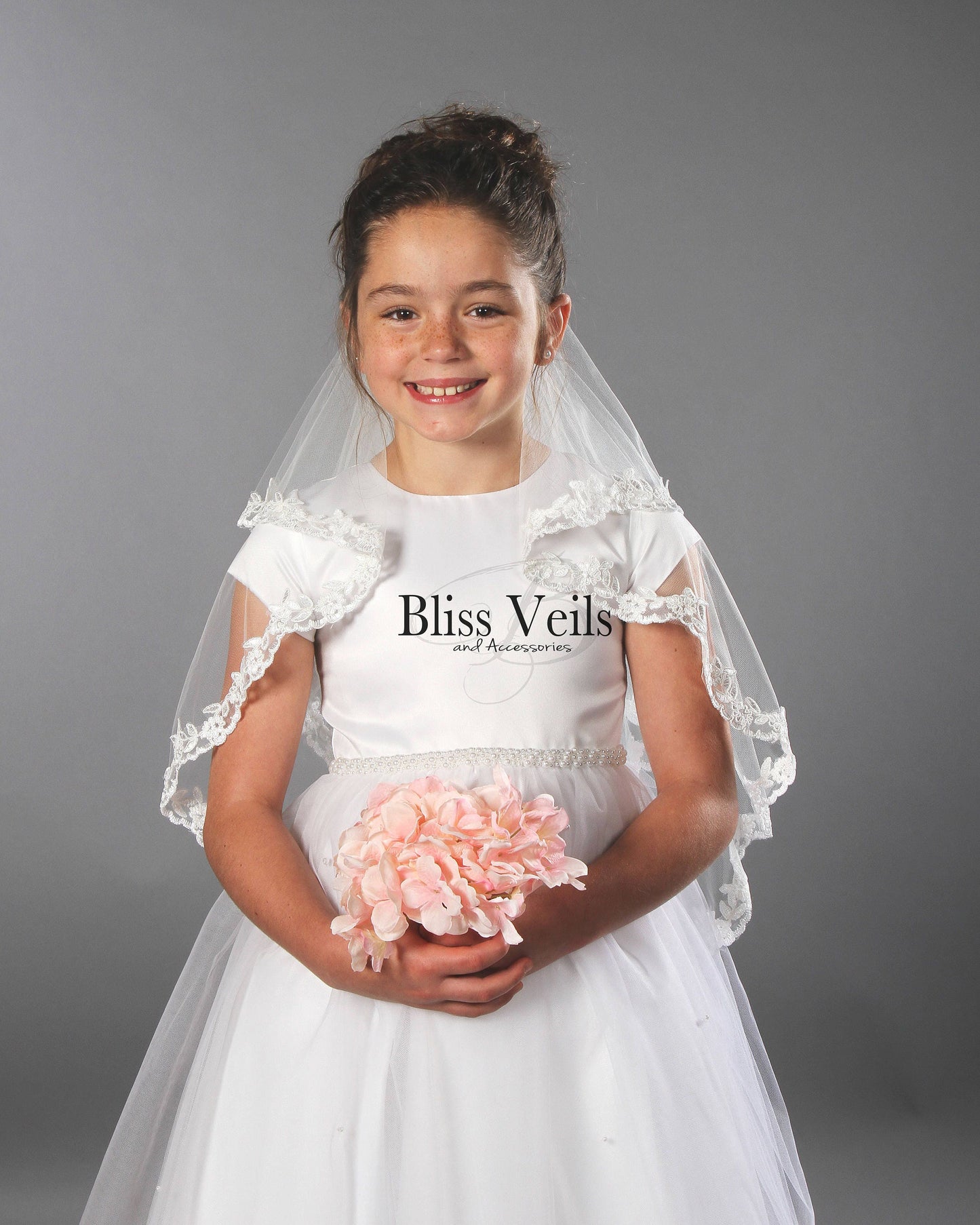 2 Tier Lace First Communion Veil