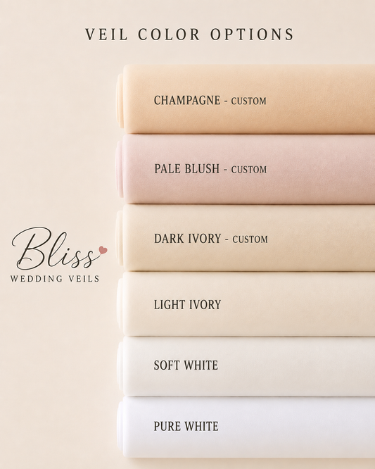Veil Color Swatches for Wedding and Communion Veils