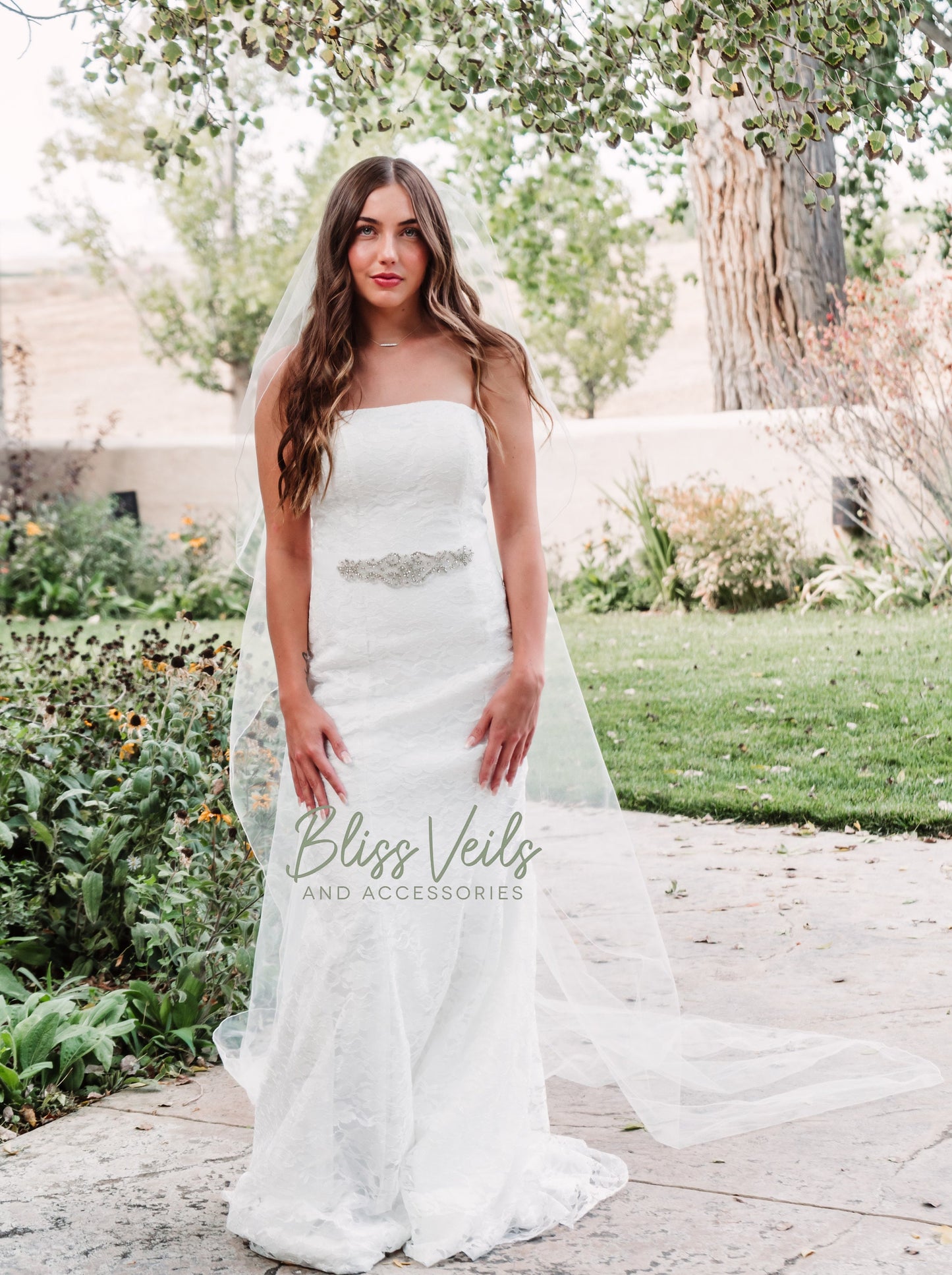 Angel Cut Cascade Wedding Veil