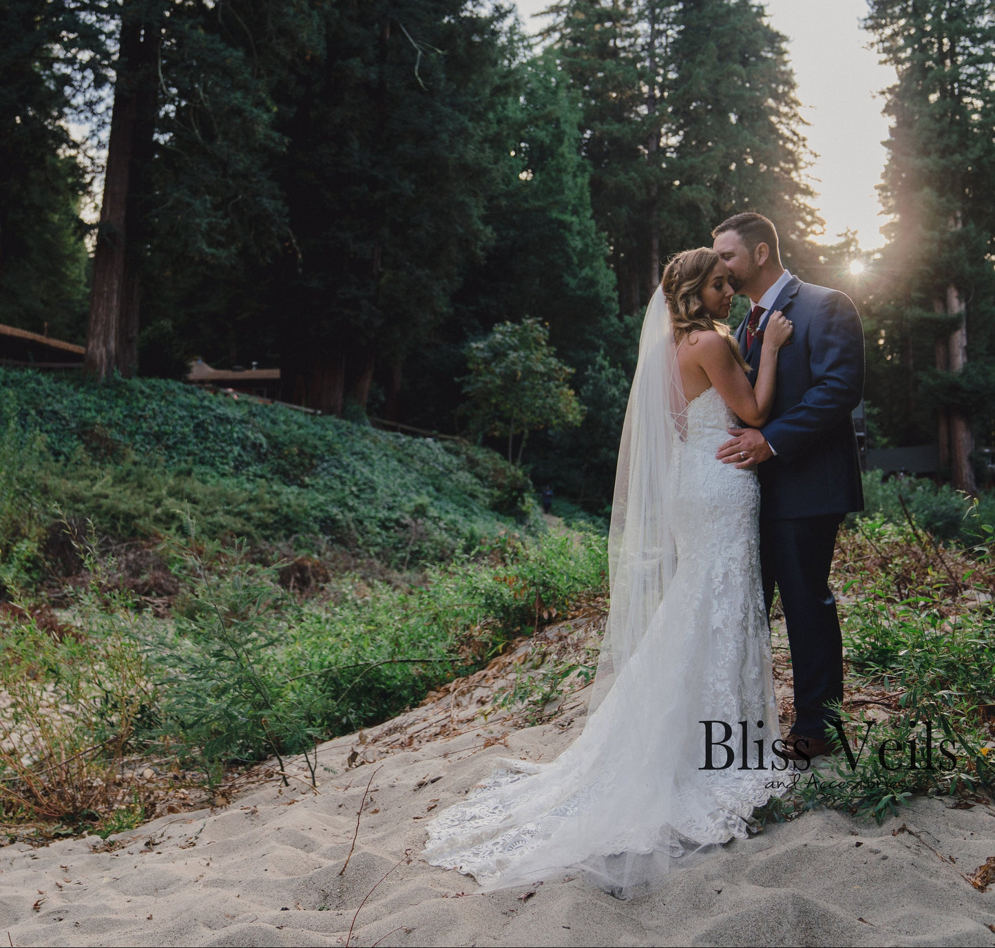 Cut Edge One Tier Wedding Veil