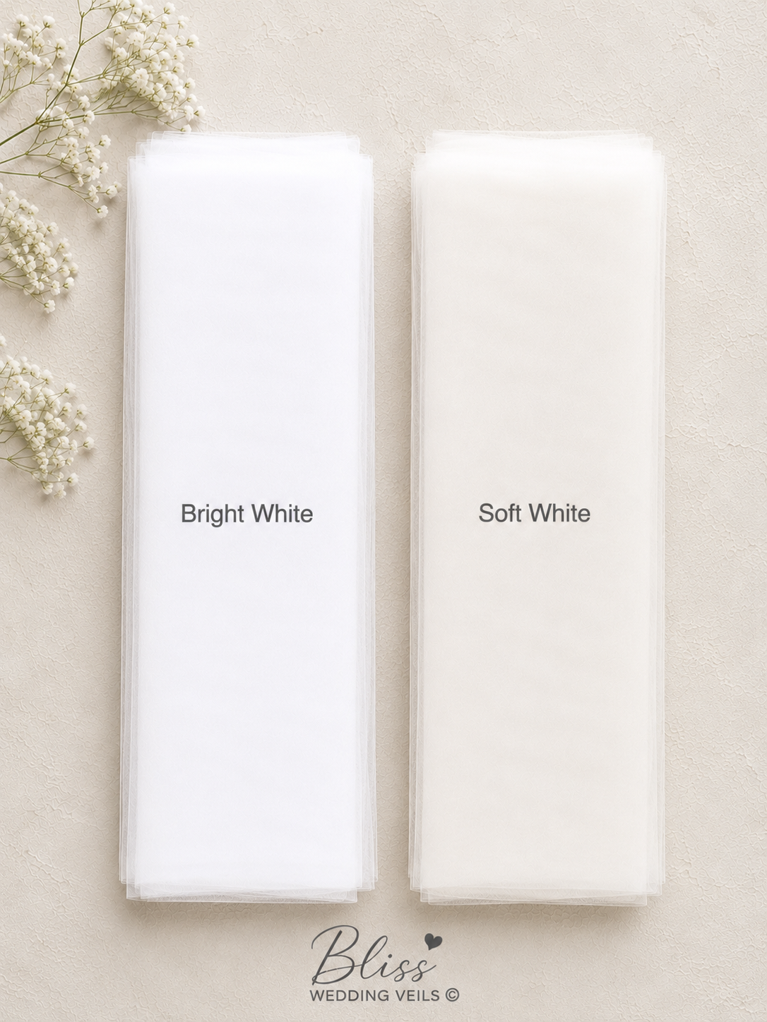 Veil Color Swatches for Wedding and Communion Veils