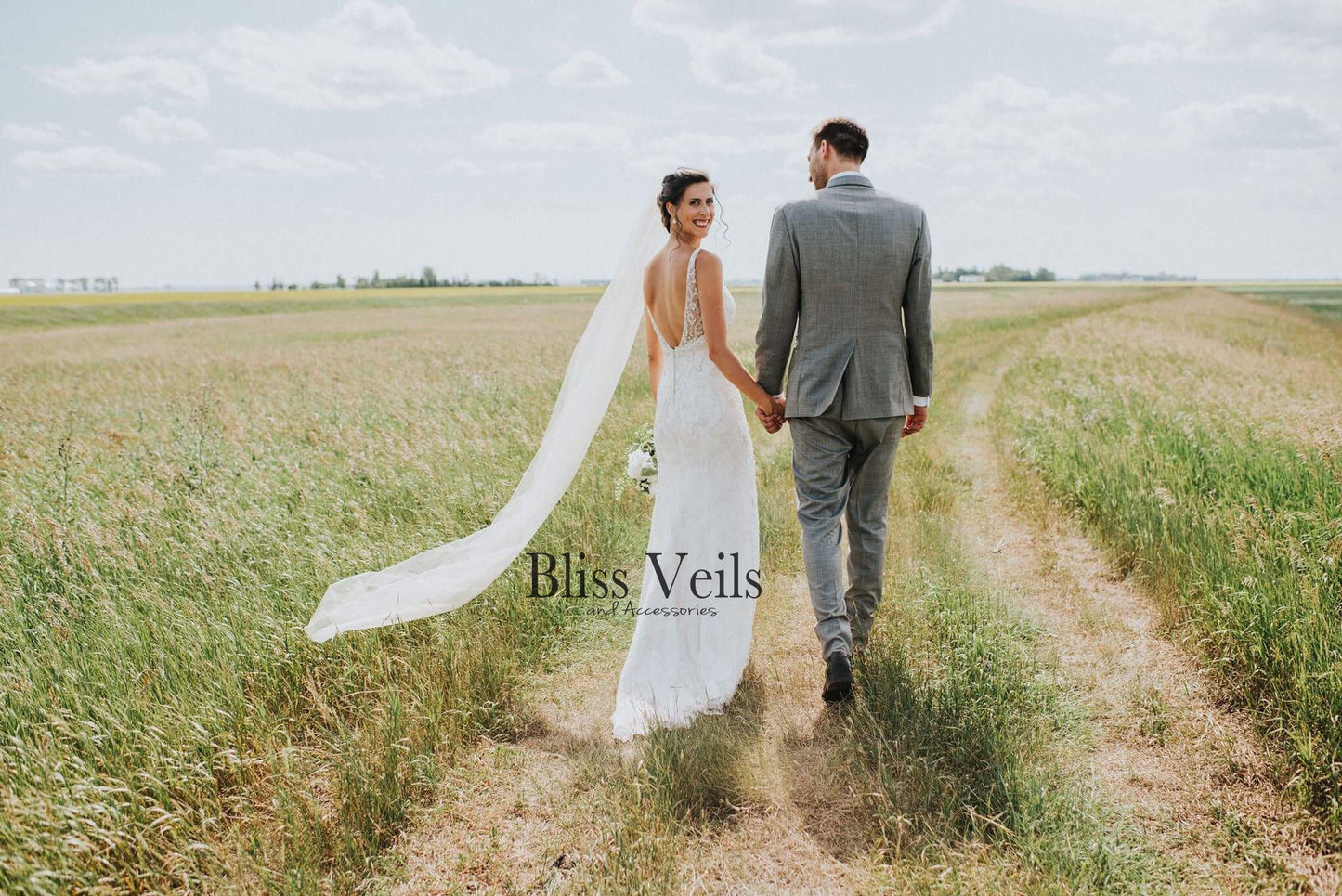 Cut Edge One Tier Wedding Veil